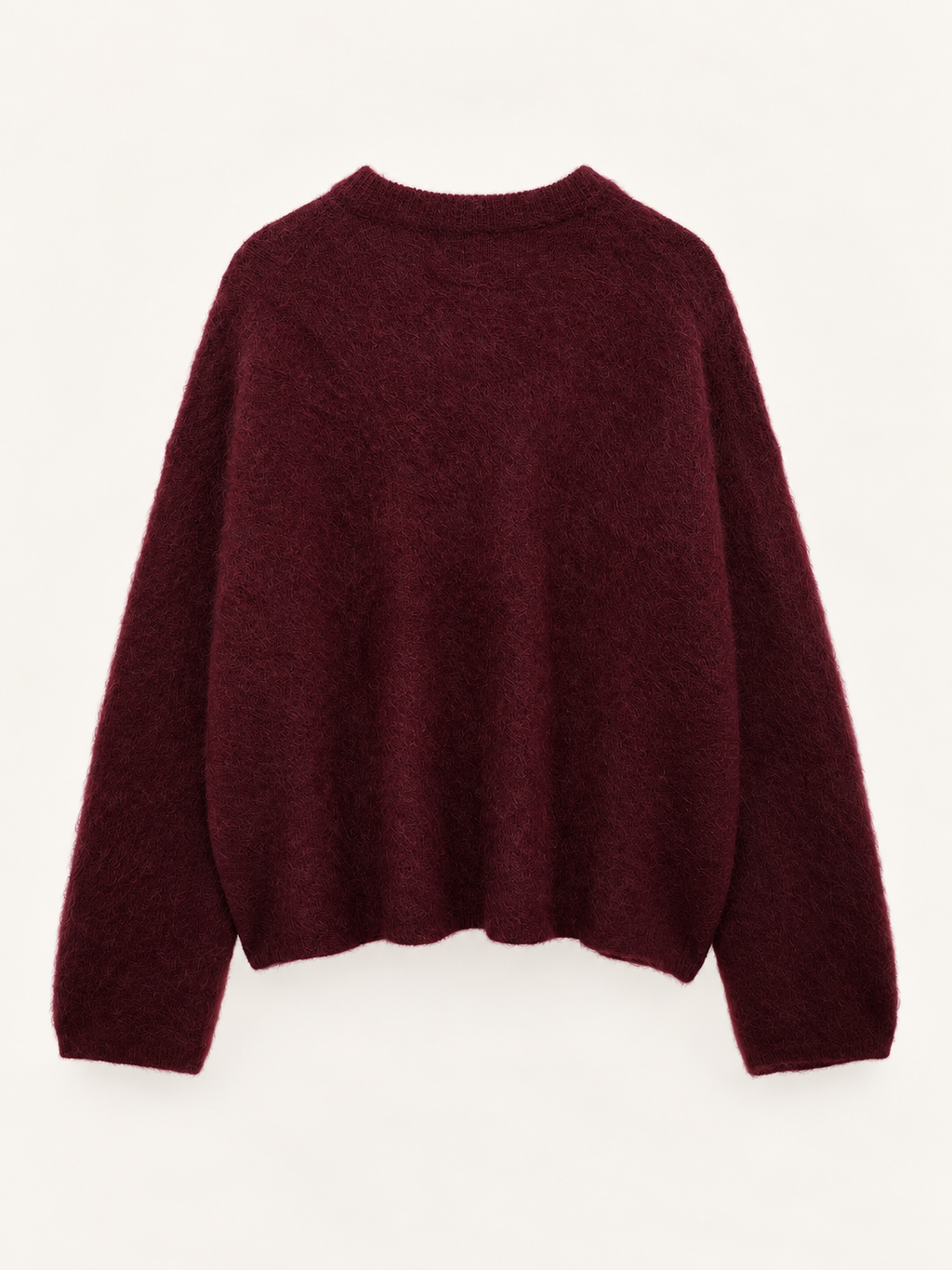 Maglia boxy girocollo — Bordeaux, Capo, vista posteriore