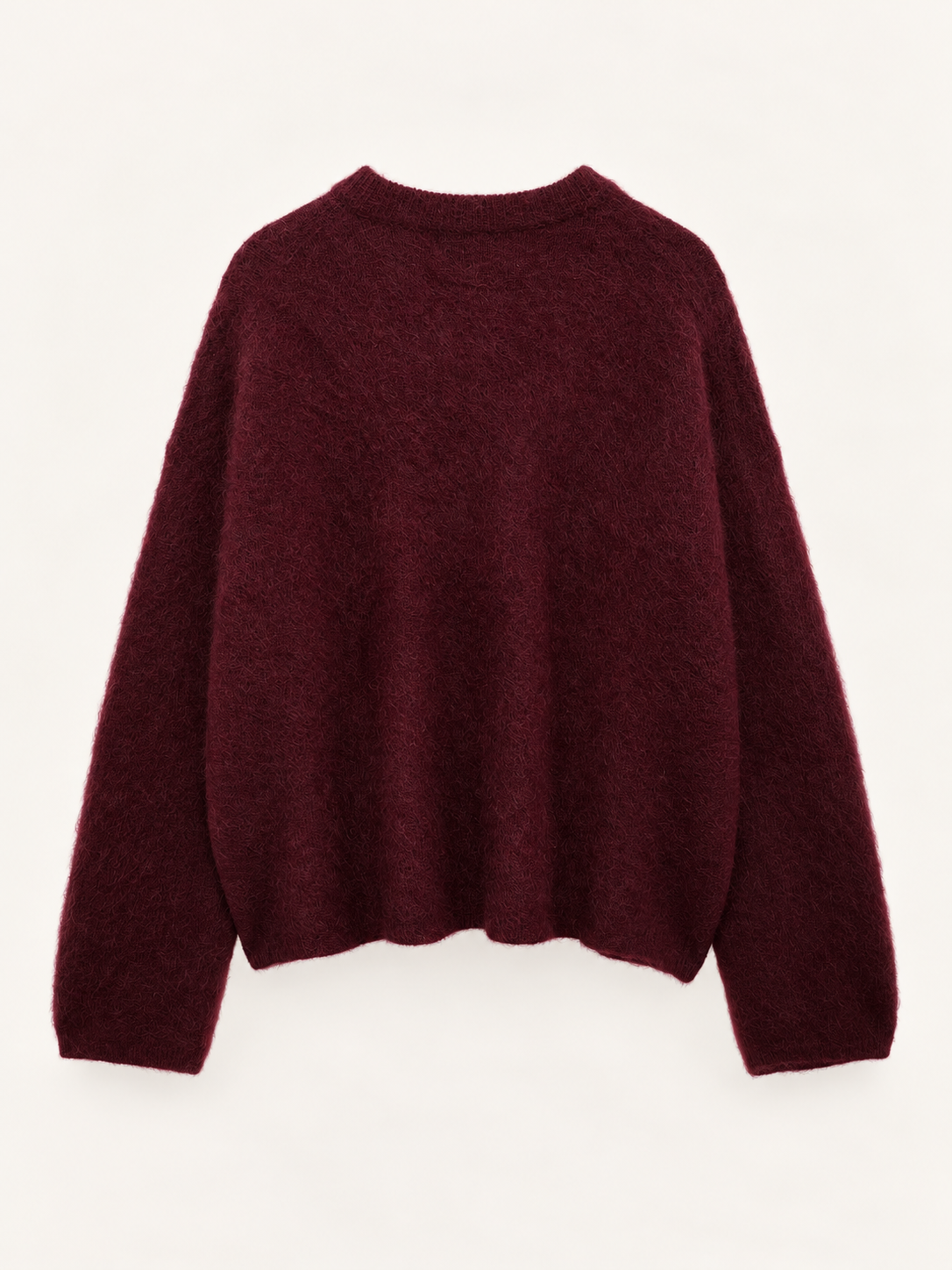 Maglia boxy girocollo — Bordeaux, Capo, vista posteriore
