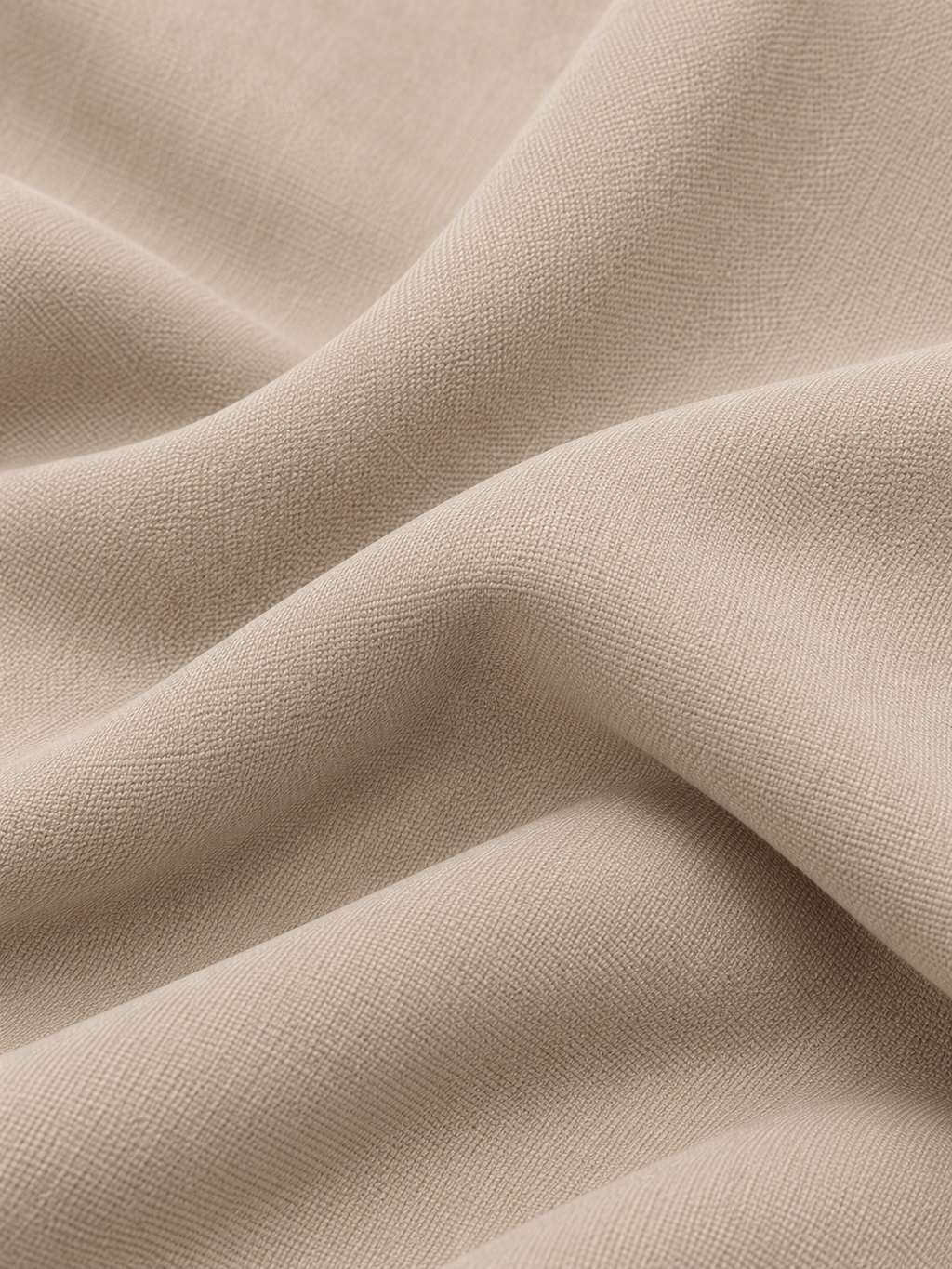 Fluid suit with side tie — Beige, fabric detail