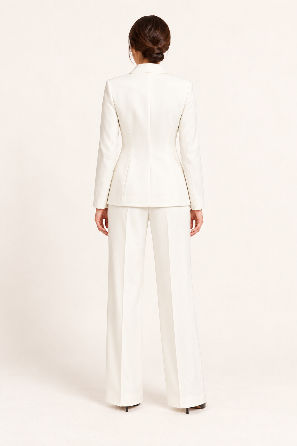 Completo con blazer sagomato — Bianco, Sofia, vista posteriore