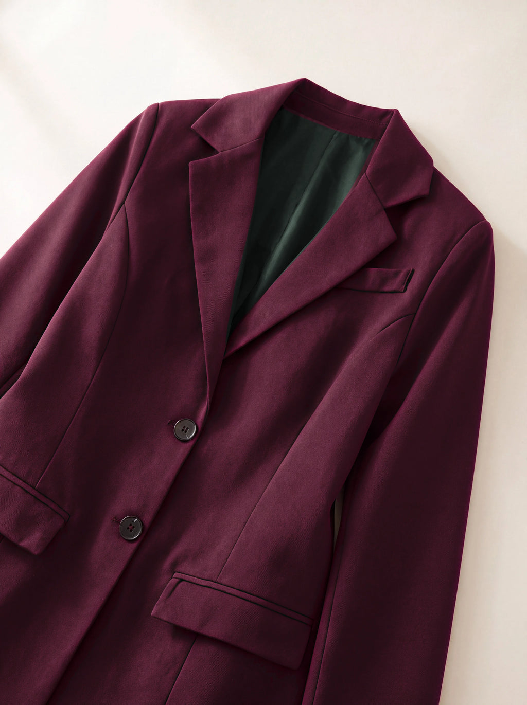 Blazer a due bottoni — Bordeaux, dettaglio del capo