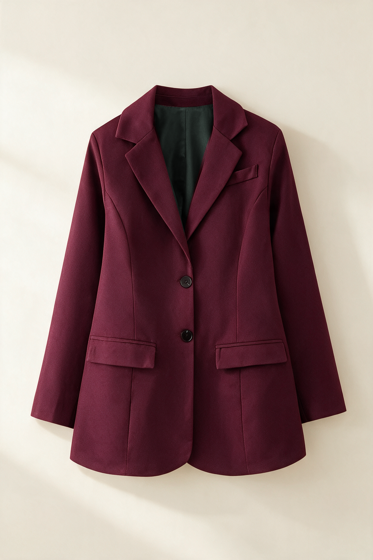 Blazer monopetto a due bottoni — Bordeaux, vista frontale